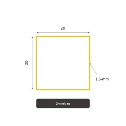 Tube acier carré sur mesure — configurez votre format