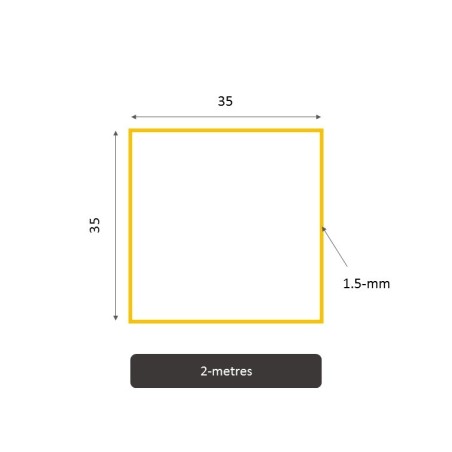 Commentfer Tube Rectangulaire Acier Décapé 35x20 Mm – Épaisseur 2 Mm, Longueur 4 M, Nuance E220 NF EN 10305-2