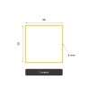 Tube acier carré sur mesure — configurez votre format