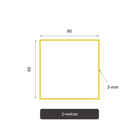 Tube Acier Carré S235/E220 30x30x2 Mm – Longueur 3 M, Profil Brut Polyvalent Construction & Bricolage