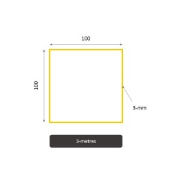 Tube acier carré sur mesure — configurez votre format