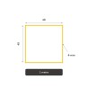 Tube acier carré sur mesure — configurez votre format