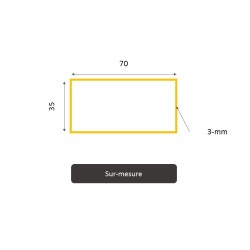 Tube acier rectangulaire découpé sur mesure | S235 - Le Roi du Fer