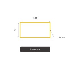 Tube acier rectangulaire découpé sur mesure | S235 - Le Roi du Fer