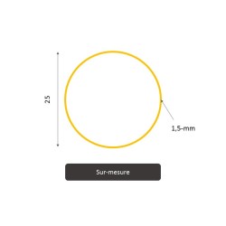 Tube rond acier diametre 100, 40 et 50, 25 mm longueur 3m et sur mesure