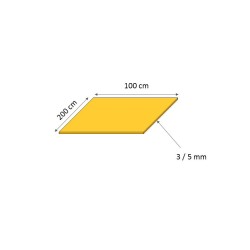 Plaque d'acier larmé 100 x 200 cm - 3 à 7 mm d'épaisseur