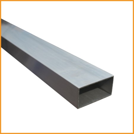 Tube aluminium rectangulaire 100×20 mm