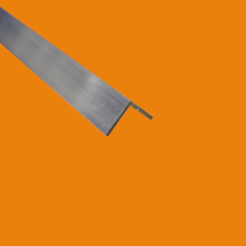 Cornière en aluminium brut - 6060 - Longueurs 1 à 4 mètres